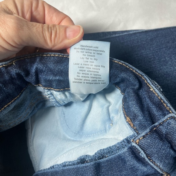 Judy Blue Dark Wash Distressed Flare Jeans Juniors size 7/28 stretch JB88739 - Picture 6 of 15